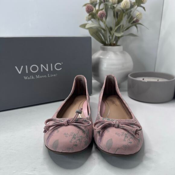 Vionic Callisto Ballet Shoes H7709L1400 Peach Botanic Women's 5M NWB - Picture 2 of 10